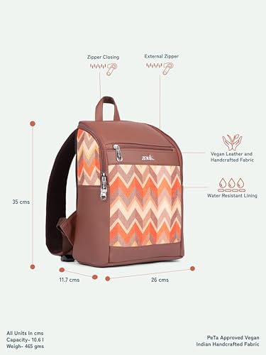 Image of ZOUK Amalia Daypack |Padded Tablet Compartment | Adjustable Straps | Water-Resistant | Men and Women | Daily Use | Lightweight |Smart & Compact |Comfortable & Stylish