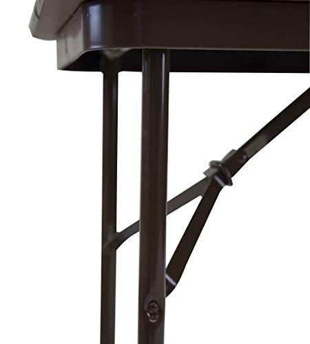 Correll Cf2472Px 01 High Pressure Laminate Fixed Height Commercial Duty Top Folding Table, Rectangular, 24" Width X 72" Length, Walnut #TOP6
