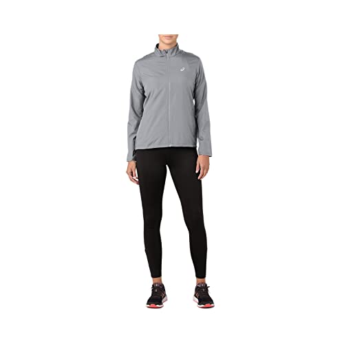 ASICS Women’s Silver Jacket, Mid Grey, Large