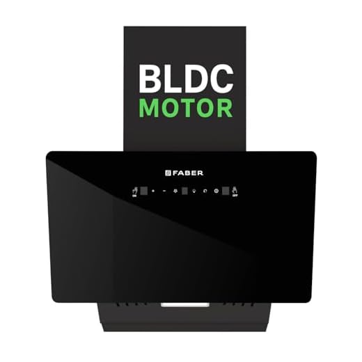 Faber Hood Trendy 75cm 1500 m³/hr BLDC Autoclean Slant Shape Chimney | Built In Oil Collector | Touch & Gesture Control | 12Yr Motor,2Yr Comprehensive Warranty by Faber | TRENDY IN BLDC HCSCFL BK 75