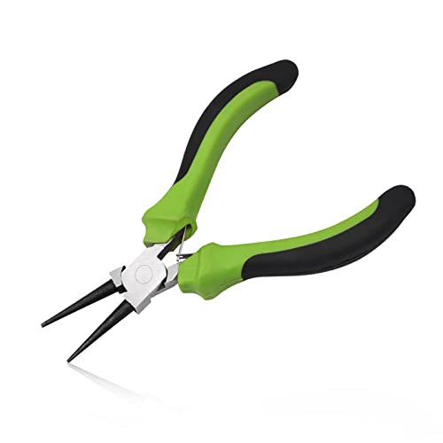 Image of Mini Round Nose Pliers Wire Looping Pliers Electrical Round Nose Micro Pliers 5 Inch Jewelry Making Repair Tool Handcraft