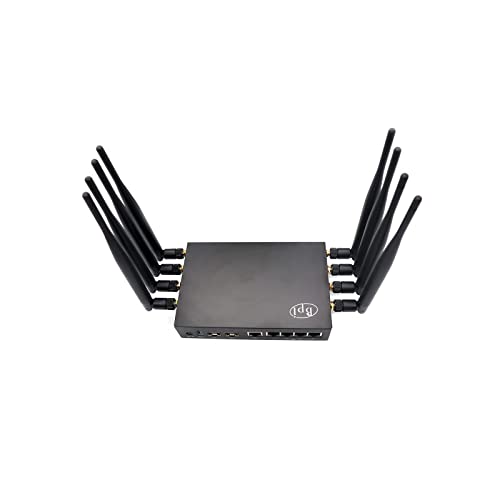 Image of WayPonDEV Black Metal Case for Banana Pi BPI-R3 Wi-Fi 6 OpenSource Router Board (Only Case)