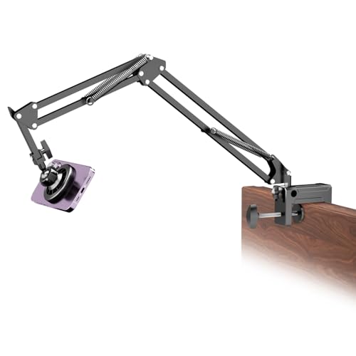 Gooseneck Bed Phone Holder for Magsafe iPhone Stand Desk Magnetic Phone Arm Mount with Clamp Adjustable Bedside Laying Down Tablet Mount Compatible with Kindle iPhone 15 14 13 12