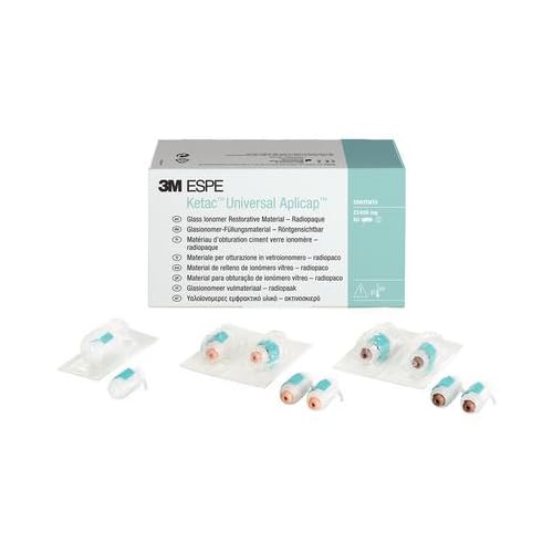 3M ESPE 61085 Universal Aplicap Refill Assorted (Pack of 50)