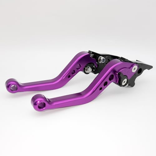 Generic CNC Aluminum Short Adjustable Brake Clutch Levers Compatible with Tank 200 EFI Scooter Vitacci TANK 200 (PURPLE `black)