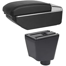 Car Armrest Storage Box, for Renault, for Clio 4, for Captur Car Armrest Box Storage Cup Holder Ashtray USB Center Console Organiser
