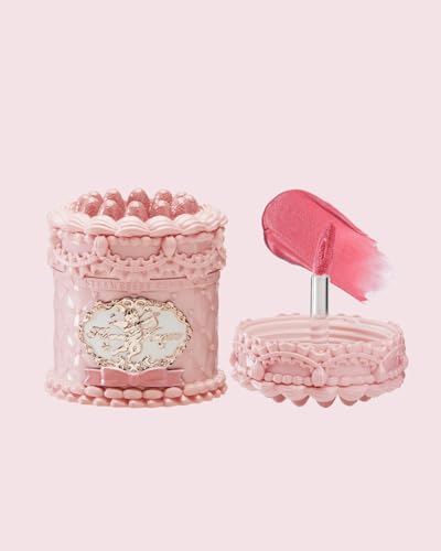 Flower Knows Strawberry Cupid Cake Lip Cream, Velvety Matte Finish, Mini Jar Design (V06 Tulip, 3.5 ml)