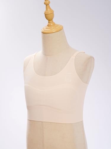 JanJean Kids Girls Sleeveless Cutout Back Dance Tops Seamless Bra Straps Cropped Cami Athletic Tank Tops Underwear4