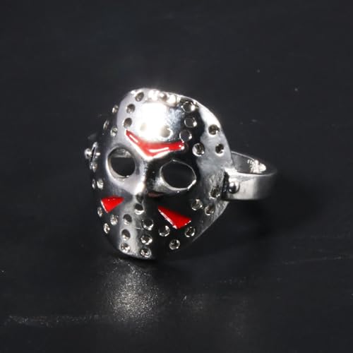 Horror Movies Jason Mask Keychain - Halloween Classic Scary Cosplay Costume Jewelry - Gifts for Horror Movie Fans3