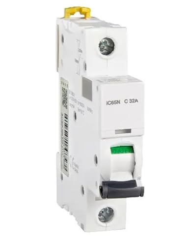 Disjoncteur miniature IC65N A9F18132 monophasé de courbe C 32A pour circuit électrique fiable