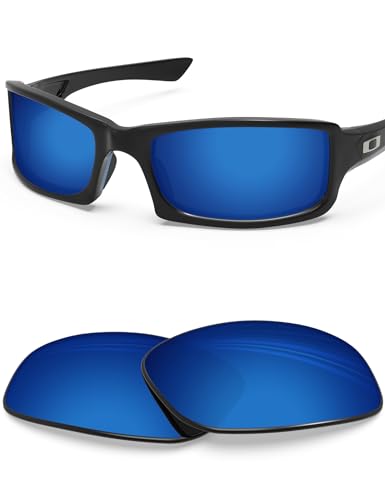 Image of BLAZERBUCK Polycarbonate Polarized Replacement Lenses for Oakley Fives Squared(4+1) OO9238 Sunglasses - Midnight Blue AR Coated