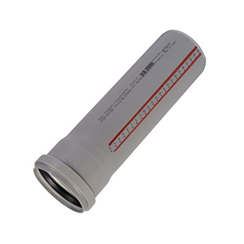 Ostendorf Tubo HT con manicotto e guarnizione in gomma, DN 90, 150 mm