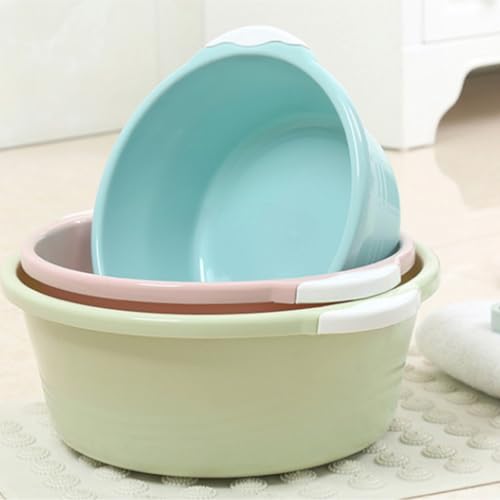 Tina de baño para pies de plástico color rosa miniatura 3