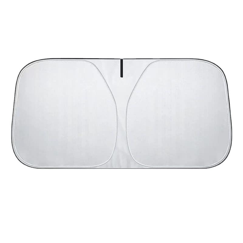 Andalus Car Sun Shade for Windshield with Storage Pouch - Foldable, Reflective, UV - Rays Blocking - Keeps Car Cool and Damage Free - Fits Various Sizes (56 x 31.5 inch)
