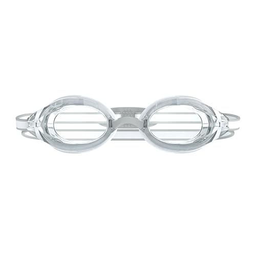 Speedo Unisex Adult Vanquisher 3.0 Optical Swim Goggle- Speedo White/Clear, -3.5