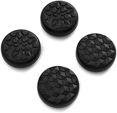 PlayVital Thumb Grip Caps for Steam Deck LCD, for PS Portal Remote Player Silicone Thumbsticks Grips Joystick Caps for Steam Deck OLED - Diamond Grain & Crack Bomb Design