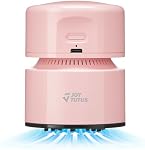JOYTUTUS Mini Vacuum Cleaner Car Vacuum Portable Cordless 360º Rotatable Handheld Vacuum 2 Suction Modes USB for Car/Home/Pet Hair/Office/Desk/Keyboards (Pink)