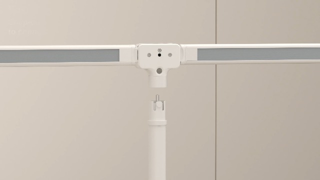 Image of SIBRILLE LED Desk Lamp for Home Office - Dimmable Computer Desk Light with Clamp, Modern Architect Task Lamp with Color Changing, Flexible Desktop Lamp with Gooseneck for Monitor, Double Head, White