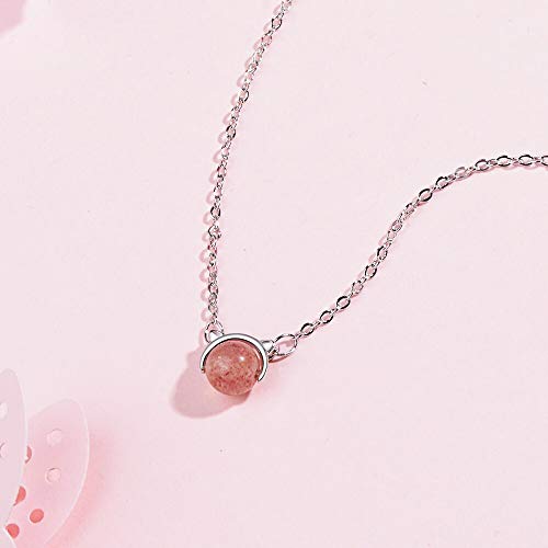 Pendentif chat en pierre naturelle rose le cadeau en argent idéal - 3
