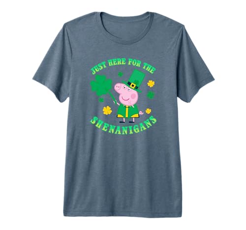 T-shirt Peppa Pig Premium de la Saint-Patrick en tissu doux de qualité supérieure
