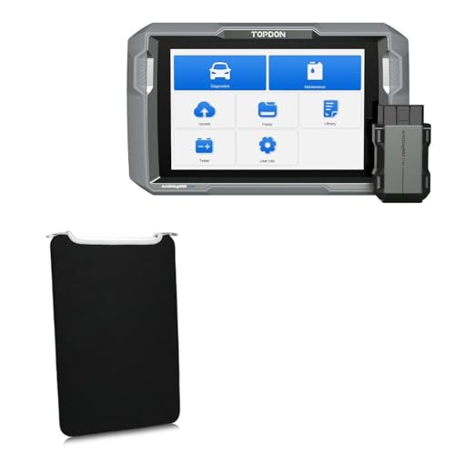BoxWave Case Compatible with Topdon Artidiag900 Lite (8 in) - SlipSuit, Soft Slim Neoprene Pouch Protective Case Cover - Jet Black