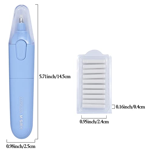 Ranvi 2Pcs Battery Operated Pencil Eraser Electric Eraser With 20 Eraser Refills For Artist Drawing, Sketching, Drafting, Architectural Plans, Arts And Crafts #TOP3