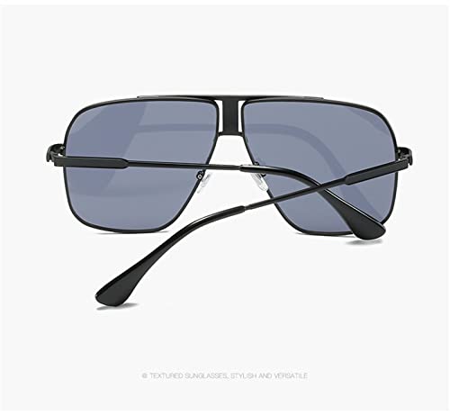 ZENYS Square Frame Large Frame Driving Metal Sunglasses for Men (Color : C, Size : 1)4