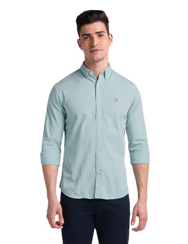 Image of U.S. Polo ASSN. Men's Cotton Regular Fit Shirt
