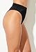 Swimsuits For All Women's High Waist Cheeky Swim Brief - 12, Black (Plus