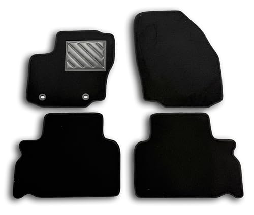 MTC Tapis de Sol pour Ford S-Max de 2006 à 2015, Galaxy II de 2006 à 2015 sur Mesure, antidérapant, Talonnette en Caoutchouc renforcé, Boutons d'ancrage,...