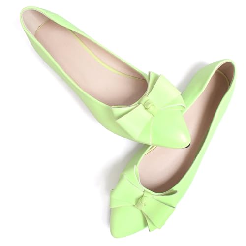 Image of SAILING LU Women's Bow-Knot Pointed Toe Ballet Flats