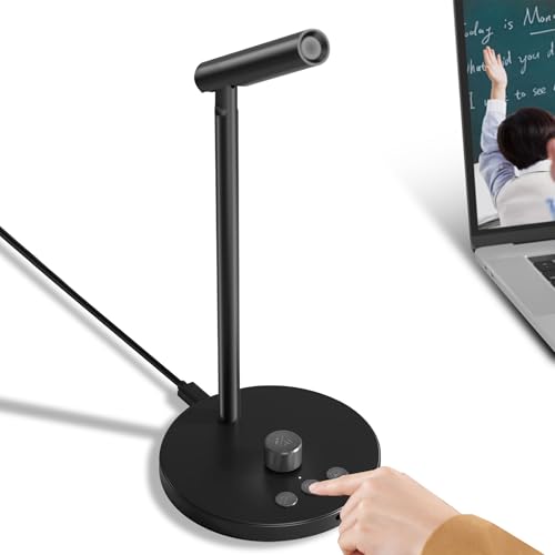 LICAEVEY M1 USB Computer Microphone with AI Noise Reduction & Live Transcription, 60 Languages Support, Mute Key, 3.5mm Headset Jack for PC,Laptop, for Game,Podcast,Online Meeting
