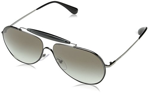 PRADA homme 0Pr56Ss 7Ax5O0 59 Montures de lunettes, Noir (Top Black/Gunmetal/Greygradient)