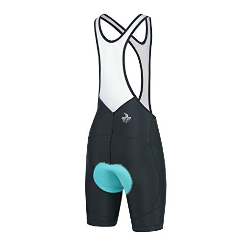 beroy Women\'s Cycling Bib Shorts, 3D Padded Bike Bib Tights Breathable Bicycle Shorts(M Black) - Thumbnail 3