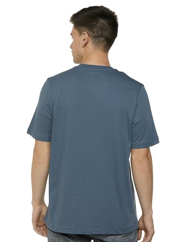 Image of adidas Men Cotton Striped Regular Fit T-Shirt