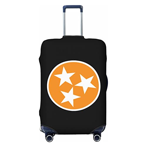 CUTEDWARF Tennessee Orange Star Flag Travel Suitcase Protector Fashion Luggage Cover Washable Fits 18-32 Inch Baggage - Main Image