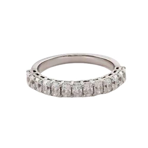 Bague de fiançailles moissanite 3mm argent sterling 925 massif RNG-1610