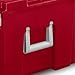 Sterilite Wheeled Footlocker, Lockable Plastic Utility Storage Bin with Lid, Red - Heavy-Duty Organizing Containers for Home, Office, Garage, and Basement