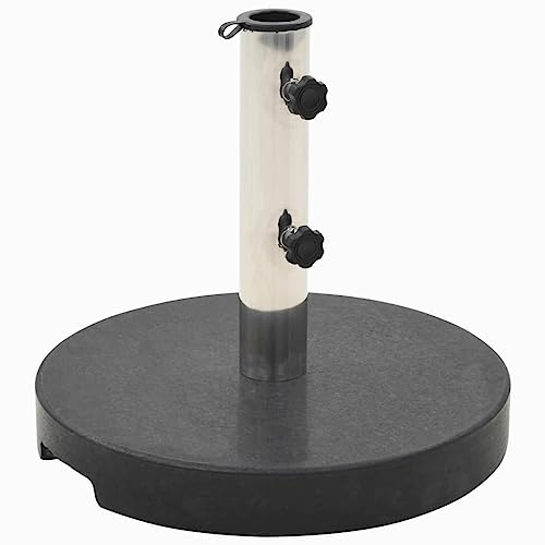 vidaXL 44lb Round Umbrella Base with Handles, Patio Parasol Base for 1.5
