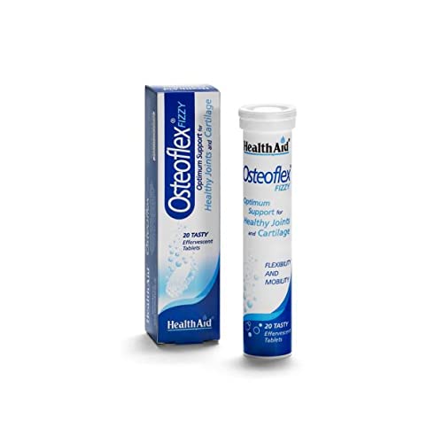 Osteoflex Integratore per Articolazioni e Cartilagine Effervescente - A base di Glucosamina e Condroitina, 20 Compresse, HealthAid