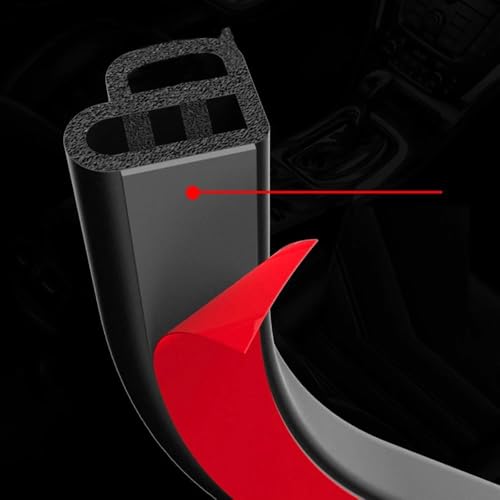Burlete para coche antirruido de 31m: tira adhesiva elástica y protector de bordes de goma 5