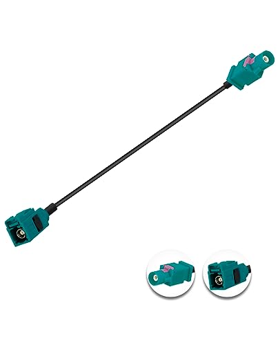 POBADY Fakra Z Male to Fakra Z Female RF Coax Cable 6in/15cm RG174 for Car Stereo GPS Navigation