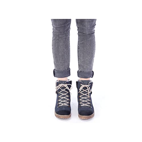 Rieker Damen Y9131-14 Mode Stiefel, blau, 40 EU