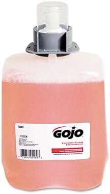 GOJO Industries Products - Luxury Foam Handwash Refill, 2000mL, Cranberry Scent - Sold as 1 CT - Refill is designed for GOJO FMX-20 push-style soap dispensers. Rich, gentle luxury foam handwash is pre-lathered for a convenient experience. Soap is designed for general, light-duty cleaning. Each refill has a fresh dispensing valve. Refill has a translucent pink color and cranberry fragrance.