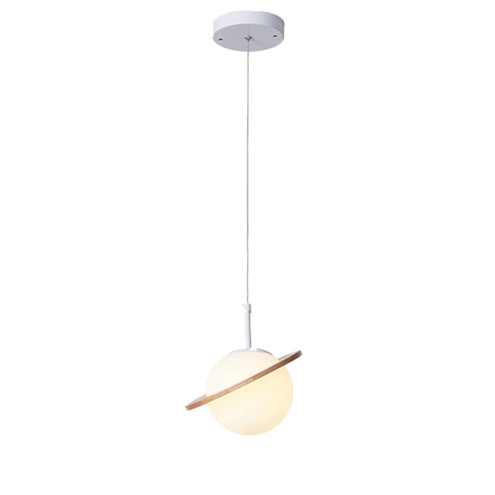 Lámpara colgante planeta de nogal para iluminación interior de diseño 6