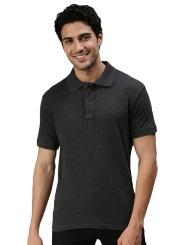 Image of Lux Cozi Men's Cotton Solid Polo Tshirt | Collar Tshirts | Half Sleeves | Stylish & Premium All Day Wear | Pack of 1
