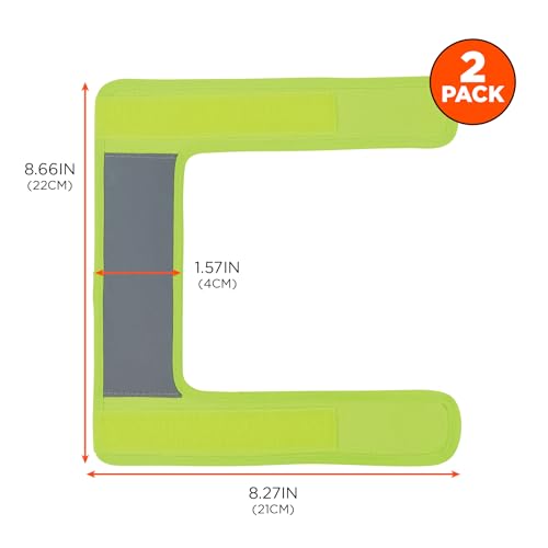 Image of Ergodyne GloWear 8106 Universal Hi Vis Reflective Strap Cover, Designed for Harnesses, Backpacks, Safety Gear, 2-Pack