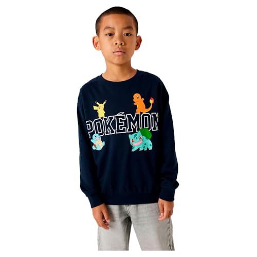 Sweat Pokémon Name IT pull bleu ciel coton garçon Nkmday