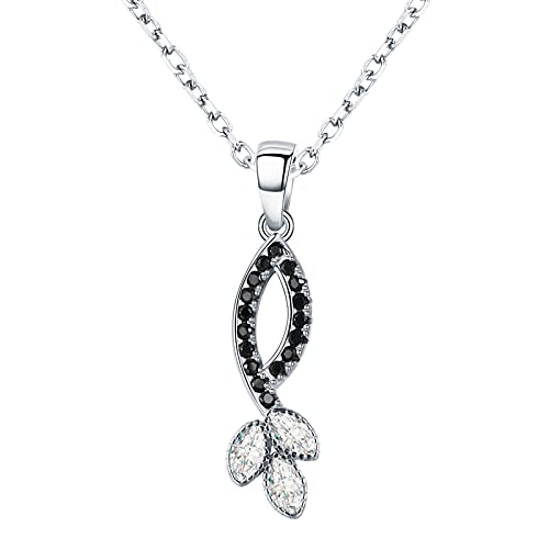 Collier pendentif feuilles scintillantes, un cadeau poétique pour elle