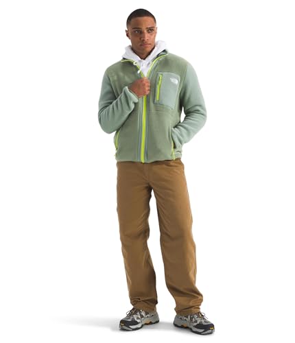 THE NORTH FACE Men's Yumiori Full Zip Jacket | Lightweight Fleece Coat With Embroidered Logo, Zip Pockets4